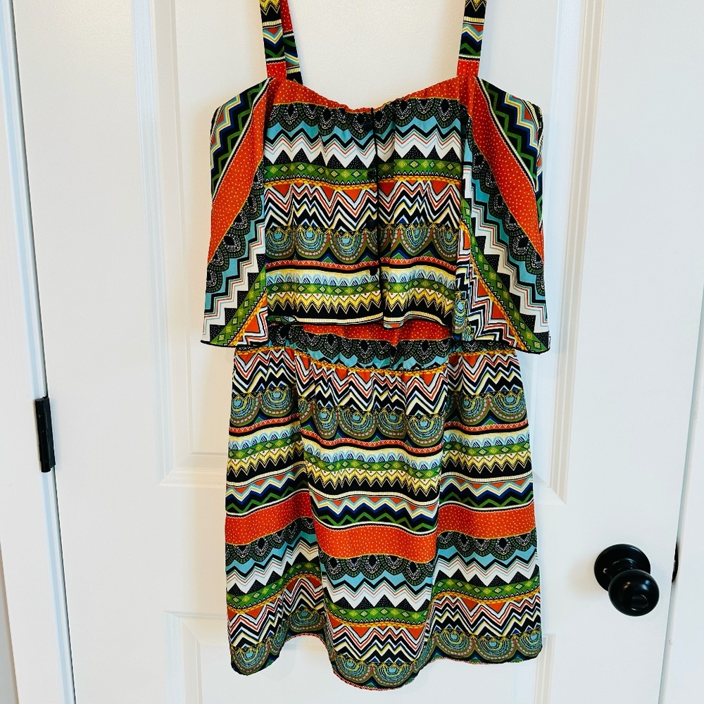 Tribal Print Mini Dress